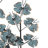 Getuta Metal Leaf Decorative Teal Sculpture with Gold Accents