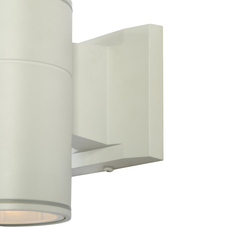 1-Light White Minimalist Wall Sconce