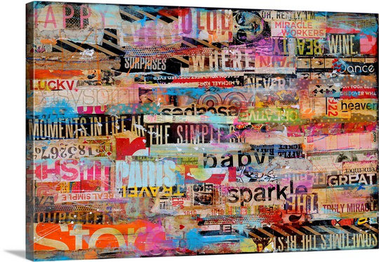 "Kelwen Metromix 21" par Erin Ashley, impression sur toile, H 24 po x l 36 po x P 1,25 po