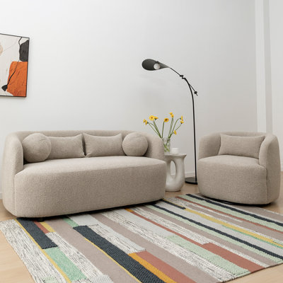 Lytham 2 - Piece Boucle Living Room Set