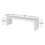 Lionel Cement Outdoor Bench
