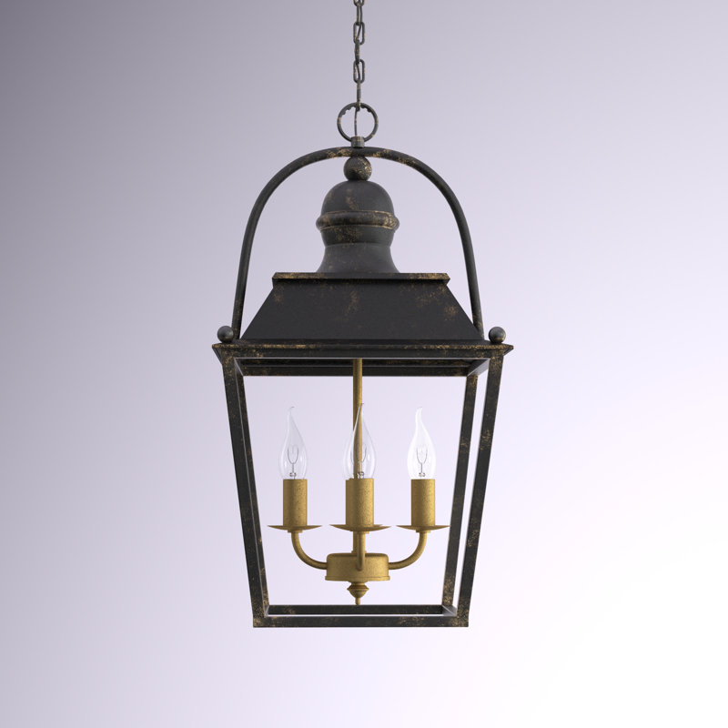 Alisina 4 - Light Steel Dimmable Lantern Geometric Chandelier