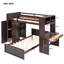 Lit mezzanine avec tablettes, bureau et garde-robe Sdalone-569940892