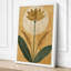 Golden Lotus Moon Botanical - Wrapped Canvas-1093094821-1093094818