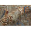 Tapis floral en laine noué à la main brun / brun clair / gris-144106258