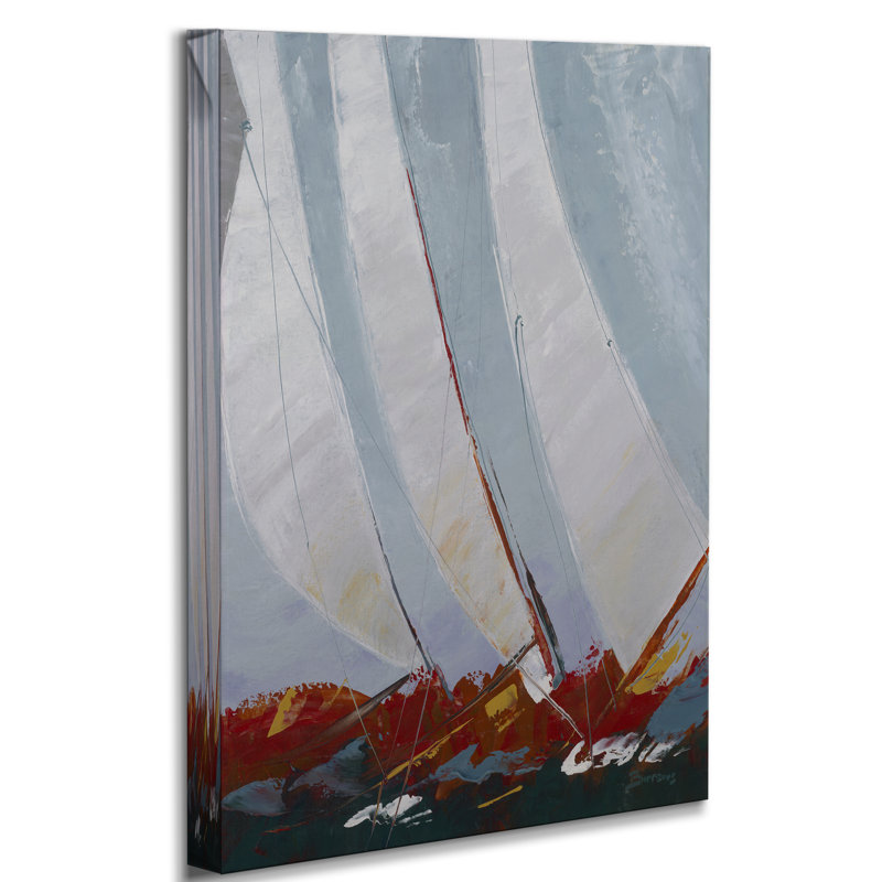 « racing the wind », peinture sur toile tendue, H 12 po x l 8 po x P 1 po