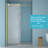 48"W X 76"H Single-Slide Shower Door - 8Mm Tempered Glass With 304 Stainless Steel Frame-121998755