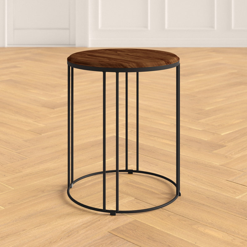 Abraxas Solid Wood Frame End Table