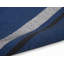 Tapis rayé bleu cobalt / noir tissé à la main San Diego-31183776
