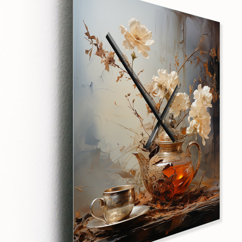 Tea Tranquility IV - Breakfast Kitchen Clocks, Medium