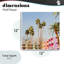 «Looming Palms over Resort», plaque murale par Lish Creative