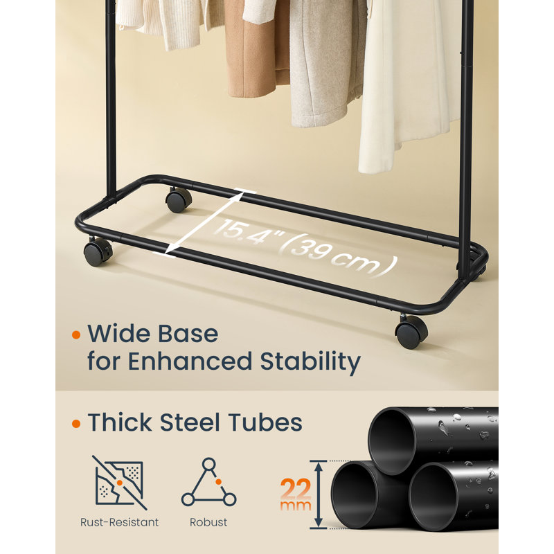 103cm Rolling Clothing Rack
