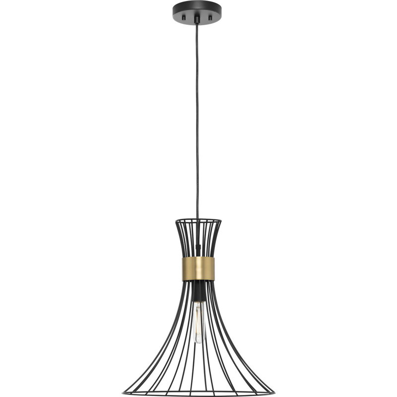 1 - Light Bell Pendant, Matte Black