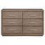 Commode 6 tiroirs Gibbons Barley Brown