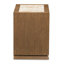 Portrait 2-Drawer Nightstand With LED Lights - Sienna Brown