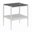 Ensemble de 3 tables basses et tables de bout, table en verre trempé avec panneau de fibres à densité moyenne, tables modernes pour le salon, verre-2073336499