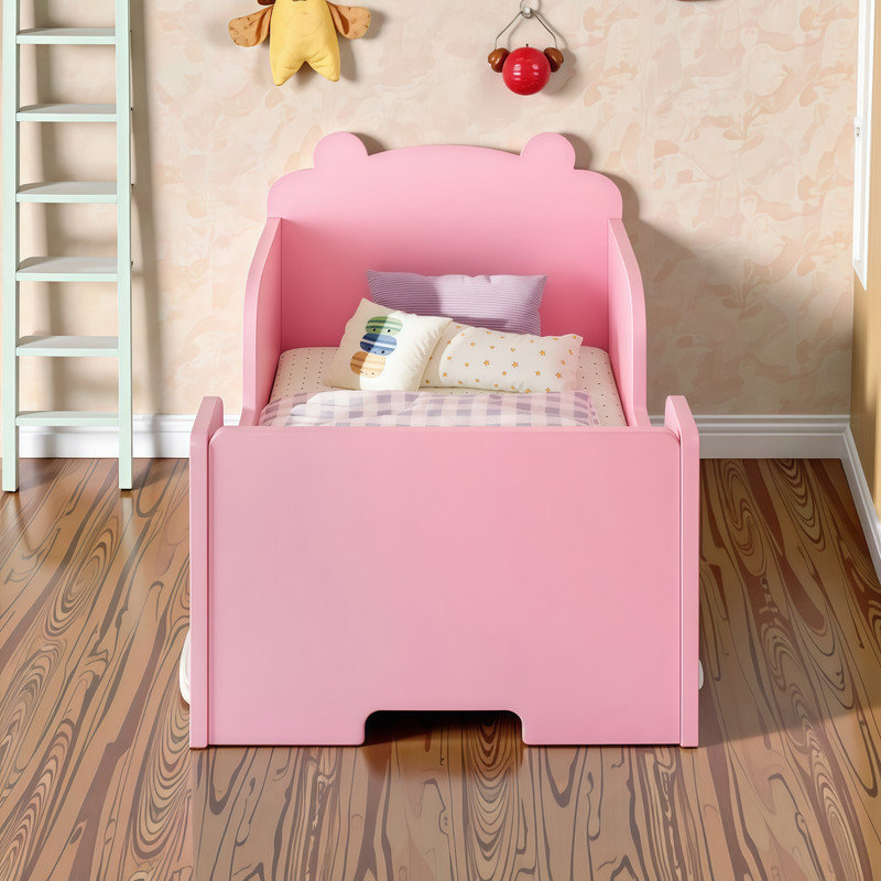 Lit de bébé en forme d'ours, Rose