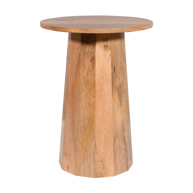 Losantville Solid Wood End Table, Light Oak