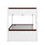 Queen Size Wooden Bunk Bed With Built-In Shelves,Storage Box,LED Light And USB Charging Station-498324400
