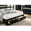1pc lit grand contemporain noir 1pc