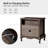 Lundgren 24"W Traditional 2-Drawer End Table with Simple Assembly and Charging Station-222184041