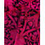 Tapis noir \/ rose \/ rouge surdimensionné de style nouvel âge rond 7 pi 1 po x 7 pi 1 po Overdyed