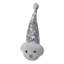6" Smiling Snowman Head Wearing A Silver Sequin Santa Hat Christmas Ornament