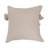 Hand-Woven Cotton and Jute Macrame Pillow with Tassels