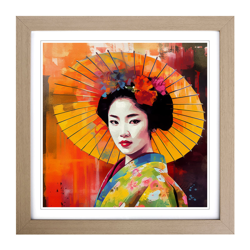 Single Picture Frame Print on Wood, Oak
