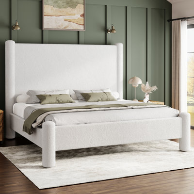 Daizia Lift Up Storage Platform Bed with Winback Headboard