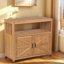 Ensemble de table de bar en bois avec rangement, buffet pour armoire d'extérieur et d'intérieur