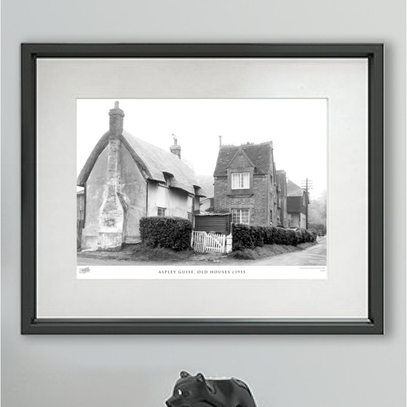 Aspley Guise, Old Houses C1955 - Single Picture Frame Print, 45cm H X 60cm W x 2cm D