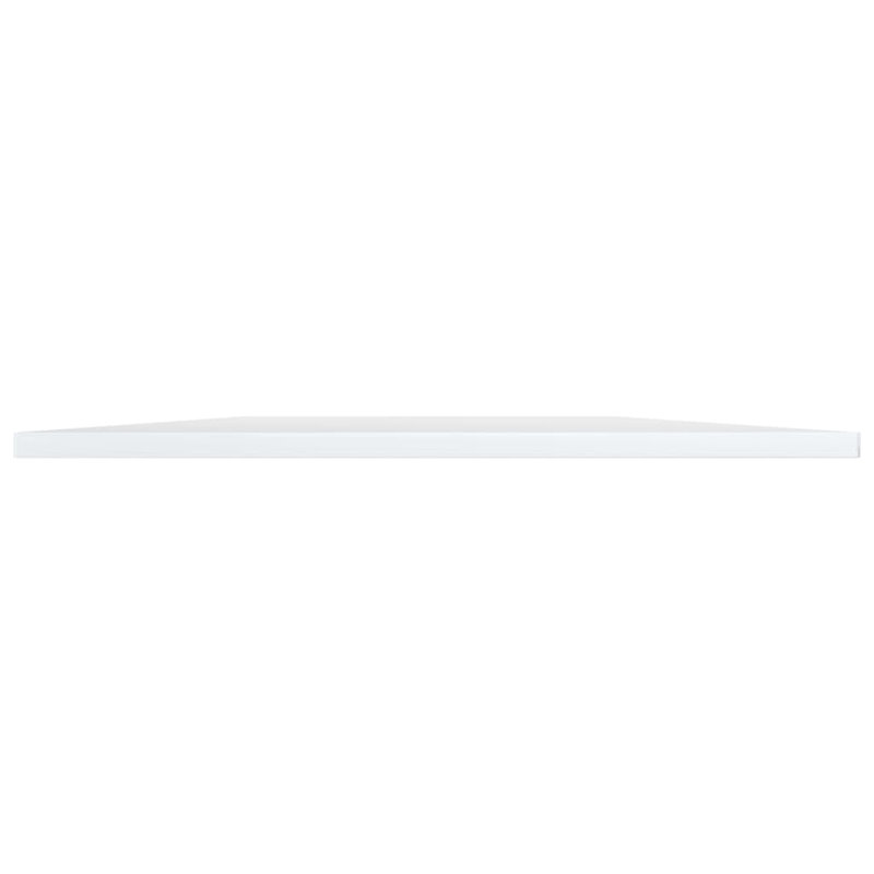 Bookshelf Boards 8 pcs Engineered Wood, (8 Shelves) 0.6" H x 31.5" W x 19.7" D, Gloss White
