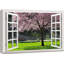 Window Scenery " Cherry Blossom In Spring "