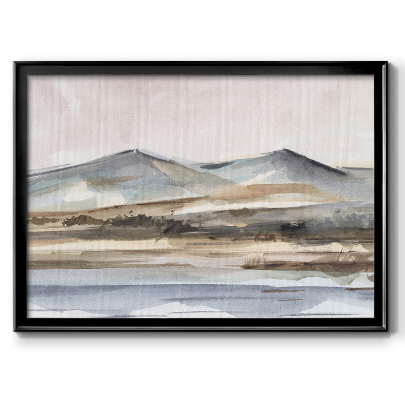 Autumn Mountain Valley II, reproduction d'art sur toile, H 14 po x l 20 po x P 1,5 po, Toile encadrée noire à coins fermés