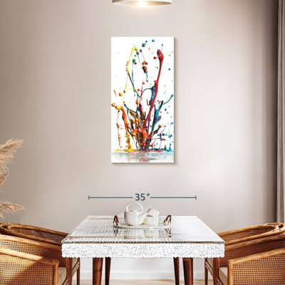 Rainbow Water Splash - Impression sur toile tendue