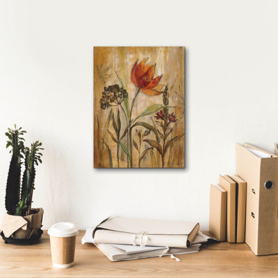  «Aquarelle Garden 1» par Silvia Vassileva, art mural sur toile, 12 po x 16 po