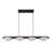 4 - Light Walnut Wood Grain Led Linear Island Pendant