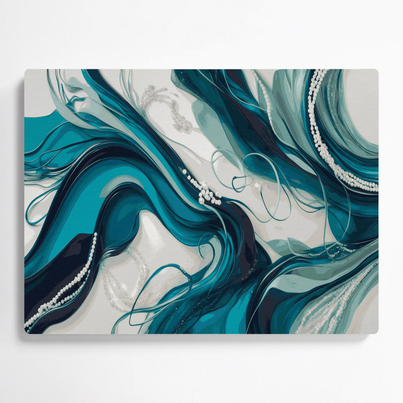 «Lyrical Abstraction 89», art mural en métal vert, H 11 po x l 14 po