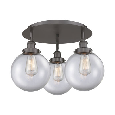 Alvi Glass Semi Flush Mount