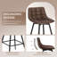 Upholstered Faux Leather Bar Stool with Steel Frame-61601233-135456941