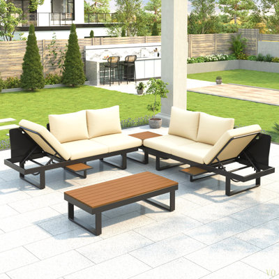 Ensemble de conversation pour canapé modulaire d'extérieur