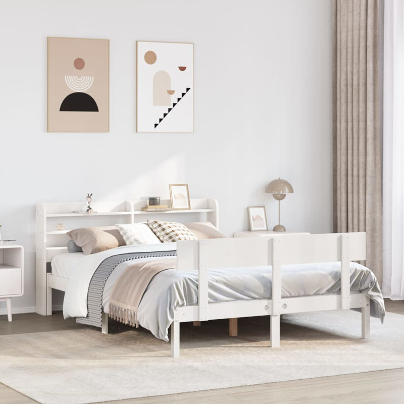Clearfield Solid Wood Bed, White, 160 x 200cm