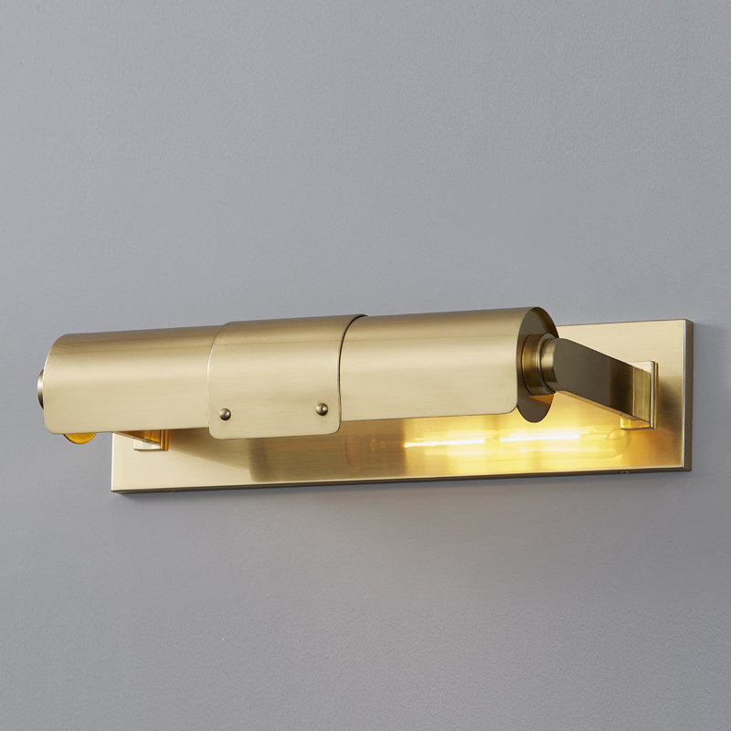 Oneonta Light Picture Light, Aged Brass, 3.5" H x 15.25" W x 3.5" D