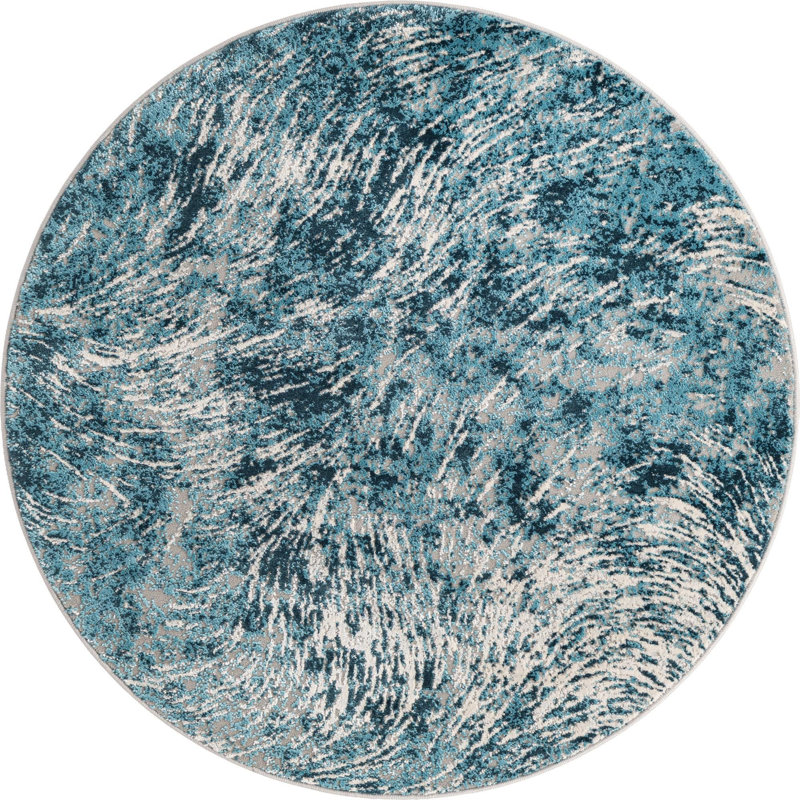 Tapis bleu Hartsville, Rond 4 pi