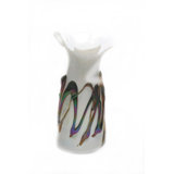Versailles European Art Glass Vase Opal