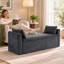 Upholstered Chenille Storage Ottoman