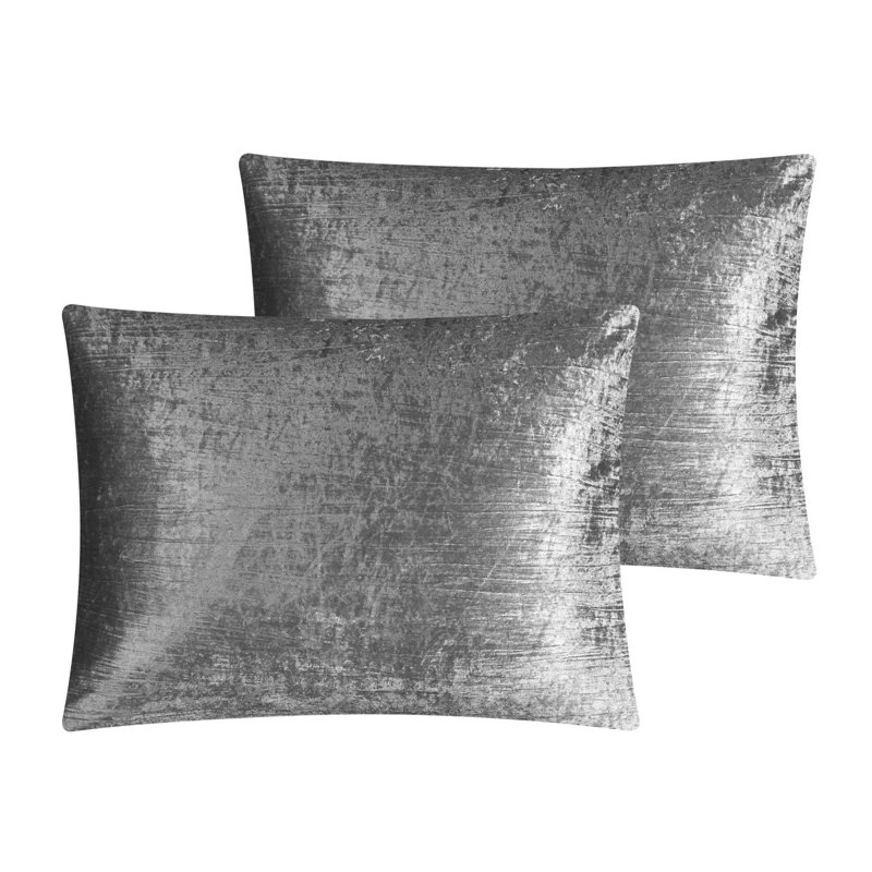 Ensemble d'édredon en duvet polyester 180 fils, Gris ardoise foncé