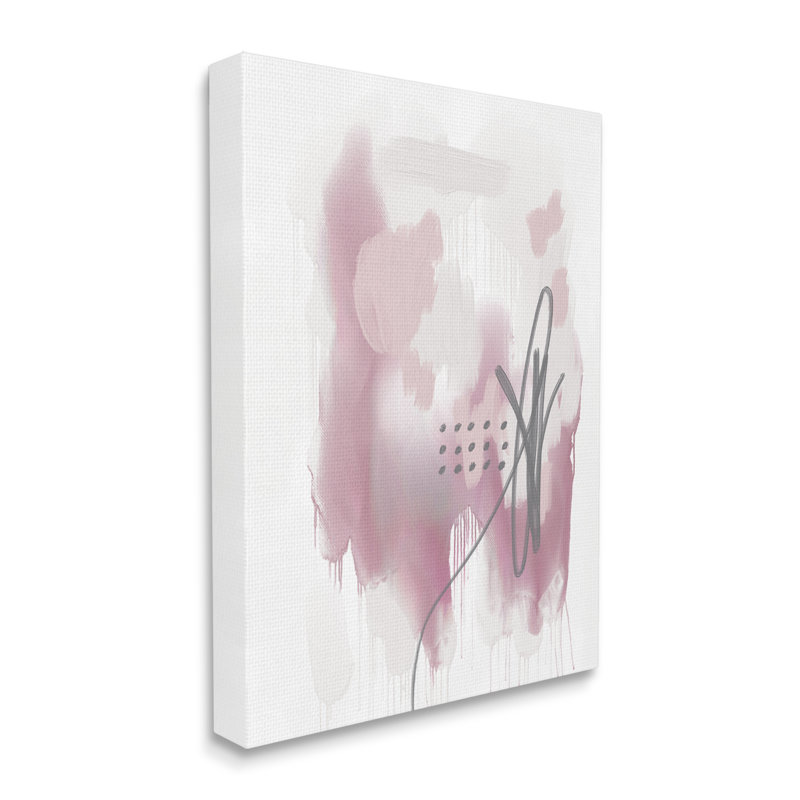 Art mural sur toile tendue surdimensionné Von Soft Pink