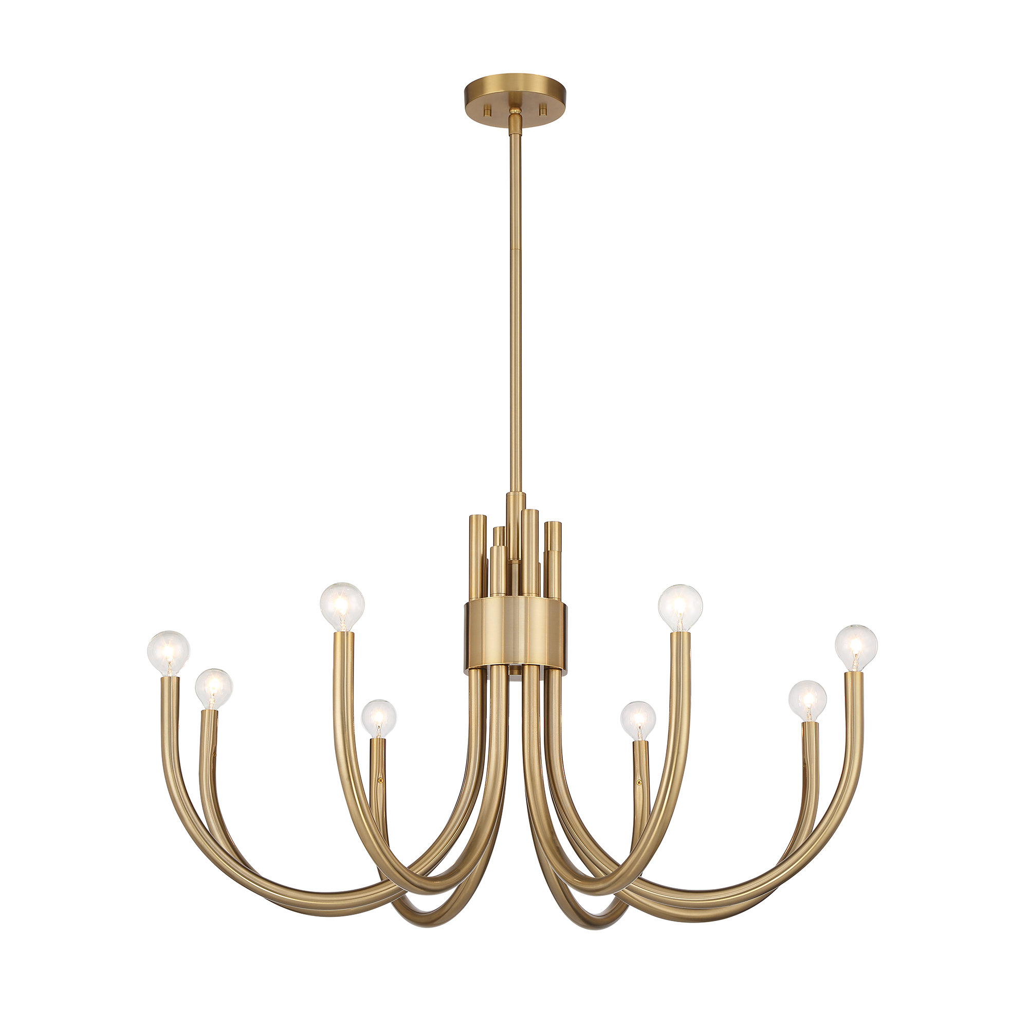 Sorrento 8-Light Chandelier, Brass